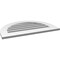Ekena Millwork Round Top Surface Mount PVC Gable Vent: Functional, w/ 3-1/2"W x 1"P Standard Frame, 30"W x 20"H GVPRT30X2001SF - alternate 3